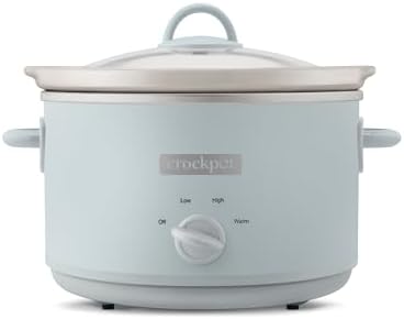 4.5 Quart Manual Slow Cooker – Macaroon Blue - Curated Catalog T9
