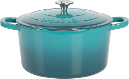 3 Quart Enameled Cast Iron Dutch Oven – Aqua - Curated Catalog B1