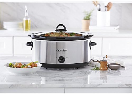 7 Quart Oval Manual Slow Cooker – Stainless Steel - Curated Catalog R3