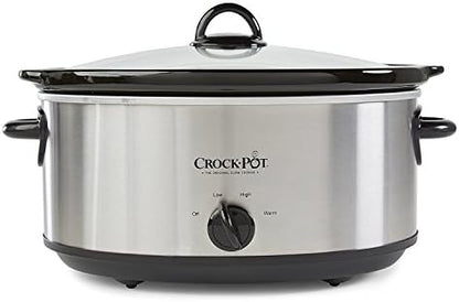 7 Quart Oval Manual Slow Cooker – Stainless Steel - Curated Catalog R3