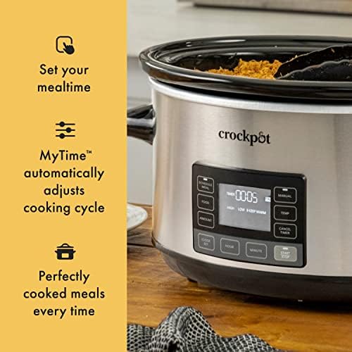 7 Quart Portable Programmable Slow Cooker with Timer - Curated Catalog H2