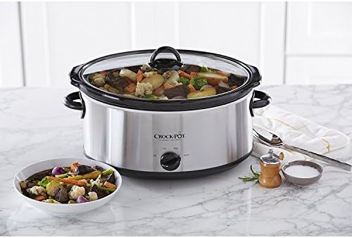 7 Quart Oval Manual Slow Cooker – Stainless Steel - Curated Catalog R3