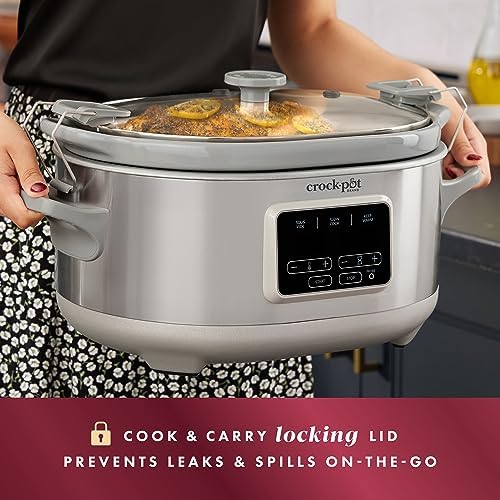 7 Quart Programmable Cook & Carry Slow Cooker - Curated Catalog A0