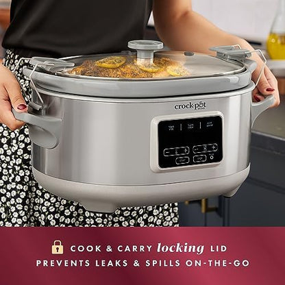 7 Quart Programmable Cook & Carry Slow Cooker - Curated Catalog A0