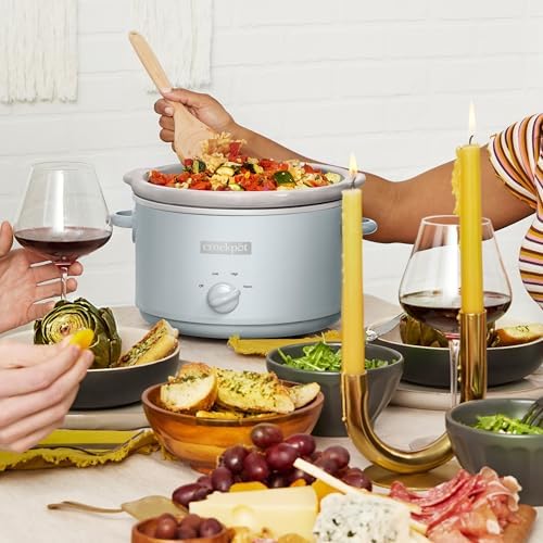 4.5 Quart Manual Slow Cooker – Macaroon Blue - Curated Catalog T9