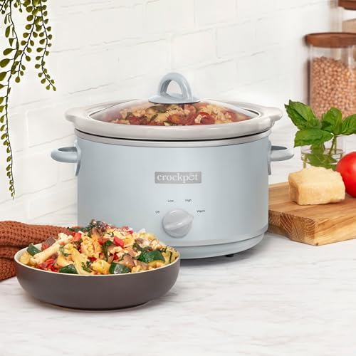 4.5 Quart Manual Slow Cooker – Macaroon Blue - Curated Catalog T9