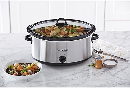 7 Quart Oval Manual Slow Cooker – Stainless Steel - Curated Catalog R3