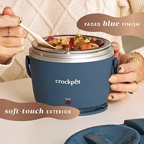 Electric Lunch Box Food Warmer 20oz – Faded Blue - Curated Catalog N8