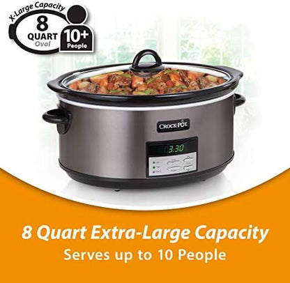 8 Quart Programmable Slow Cooker with Auto Warm - Curated Catalog U8