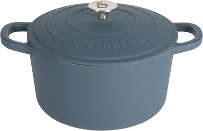 3 Quart Enameled Cast Iron Dutch Oven – Aqua - Curated Catalog Z6